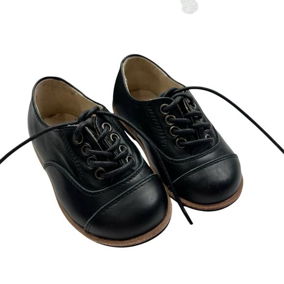 Manuela de Juan Black Lucio Oxford Shoes - Picture 1 of 6